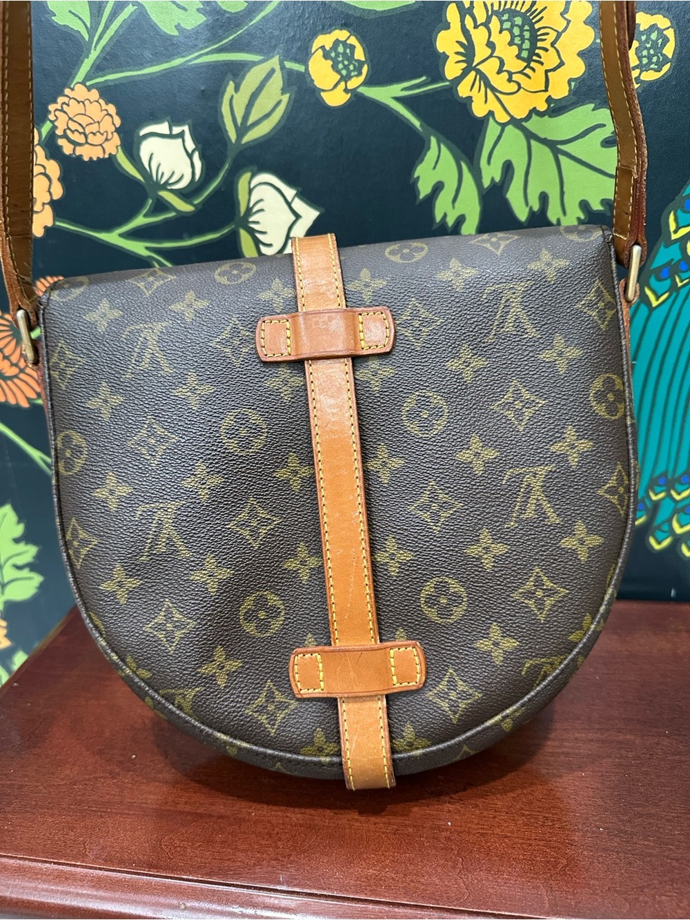 Louis Vuitton Vintage Chantilly PM Monogram Crossbody Saddle Bag France COA - Picture 10 of 15